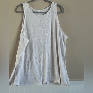 Torrid, high neck white tank, size 6